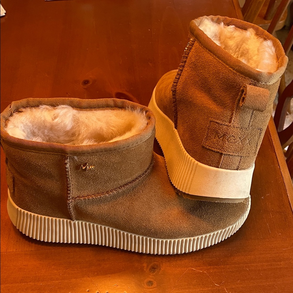 Mexx Brown Ankle Boots with Cream Sole